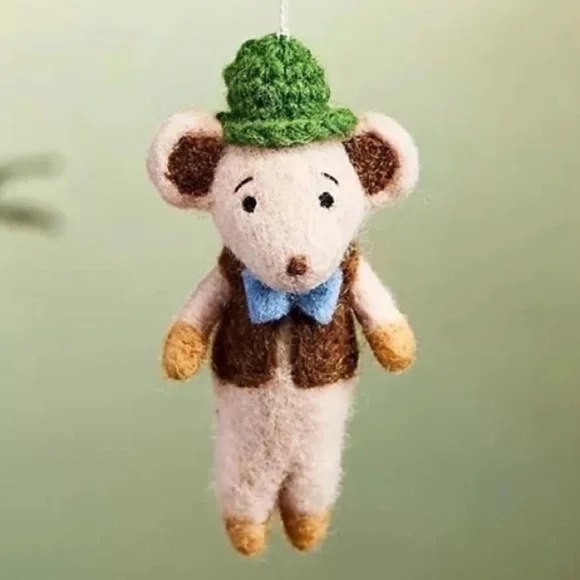 Anthropologie Other - NWT Anthropologie Felt Sweater Mouse Christmas Tree Ornament *